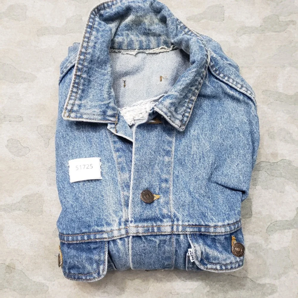 VTG Levi's Vest Mens Medium Blue Trucker Biker Denim Medium Wash 80s